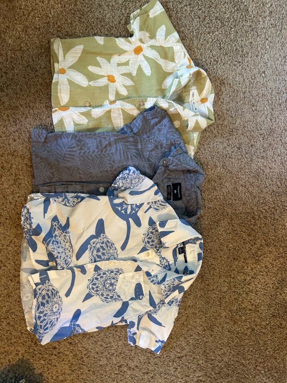 Boys 2Y Hawaiian Shirt Bundle Zara + Nordstrom Tropical Button Downs EUC 🌴